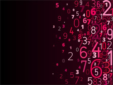Vector background from numbers clipart