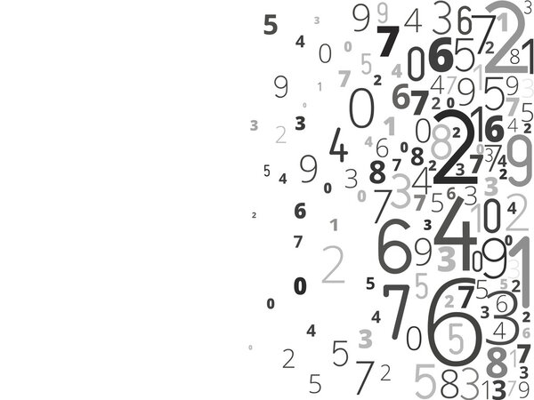 Vector background from numbers