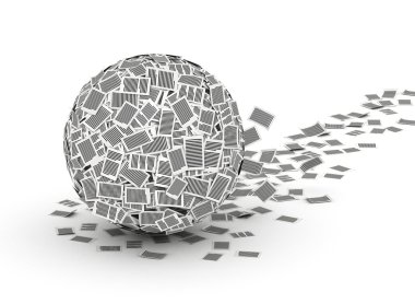3d kağıt isometry büyük kağıt topu