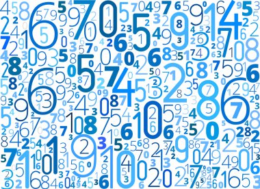 vektör arka plan numaraları