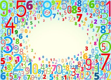 vektör arka plan numaraları