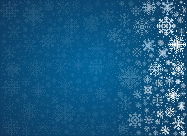 Vector frosty snowflakes background — Stock Vector