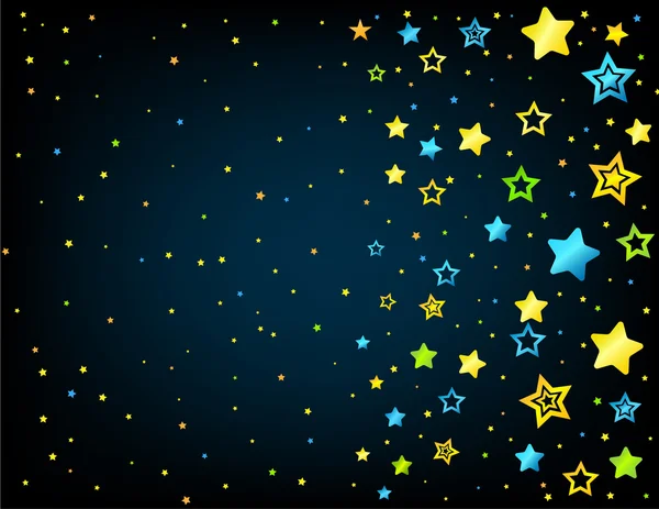 Stelle di cartone colorato sfondo — Stockvector