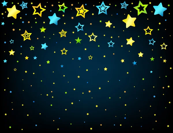 Stelle di cartone colorato sfondo — Stockvector