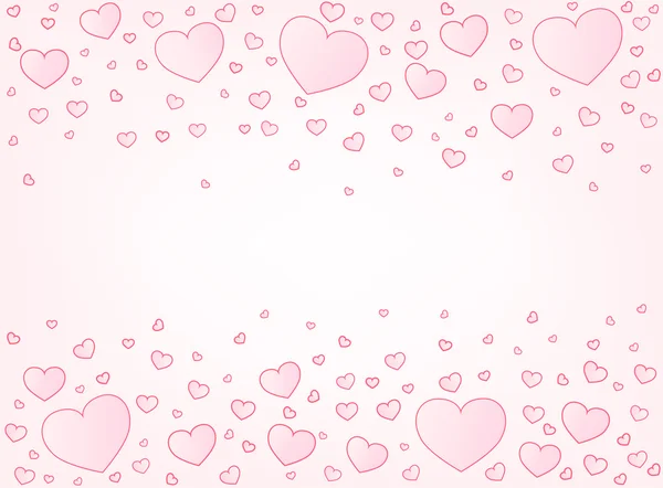Valentine card hearts illustration background — Stock Vector