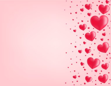 Sevgililer günü kartı vektör çizim arka planı