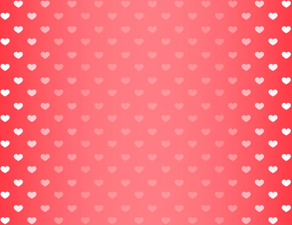 Valentijn kaart harten vector achtergrond — Stockvector