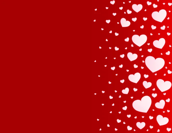 Valentine karty srdce vektorové pozadí — Stockový vektor