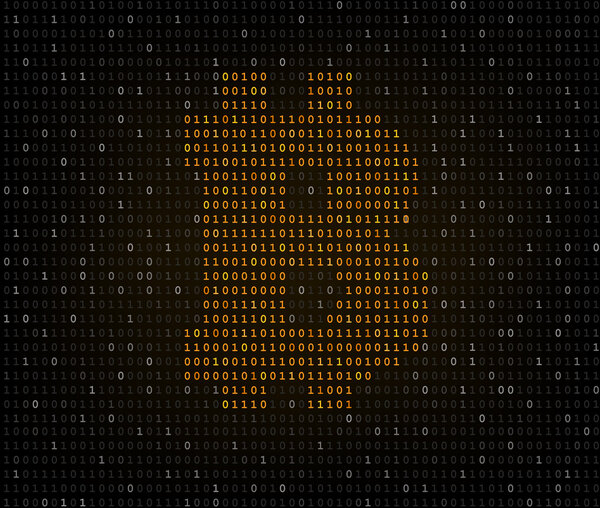Bitcoin symbol binary code