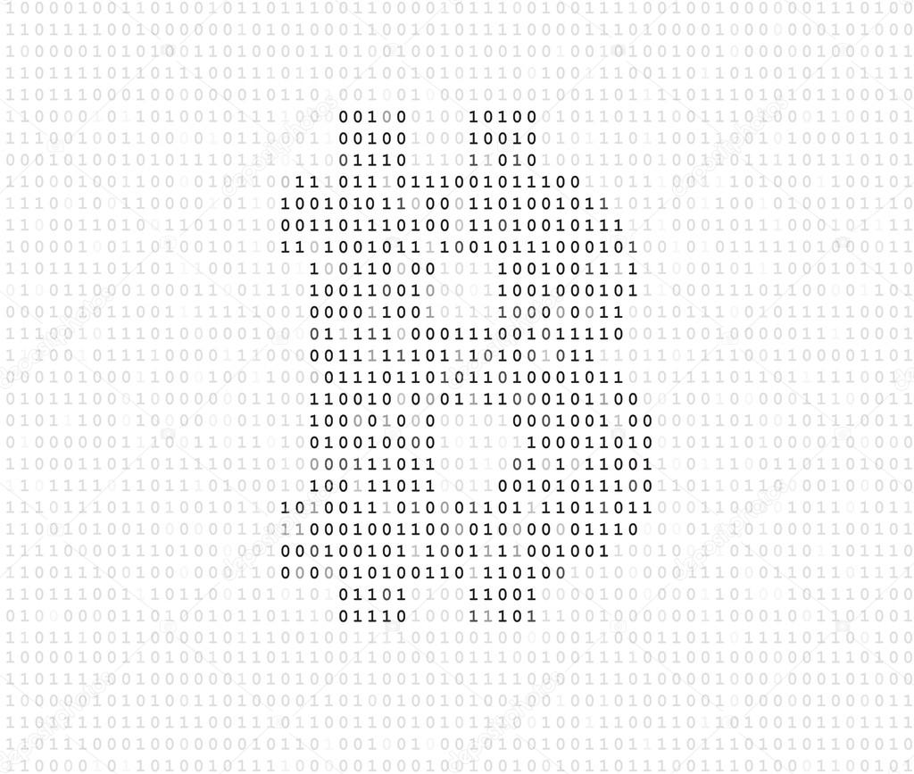 Bitcoin symbol binary code
