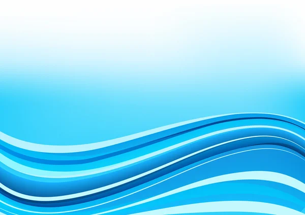 Fond vagues bleues et blanches — Image vectorielle
