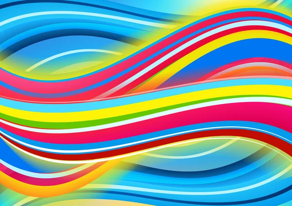 Colored waves background — Stock Vector