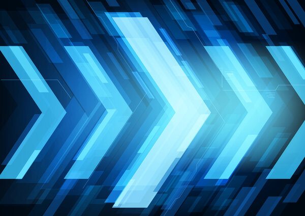 Abstract technology arrows