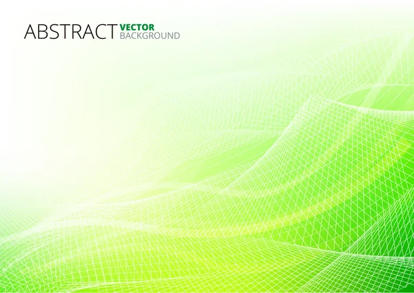Líneas abstractas verdes — Vector de stock