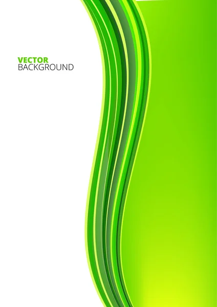 Зеленые и белые волны на фоне — стоковый вектор