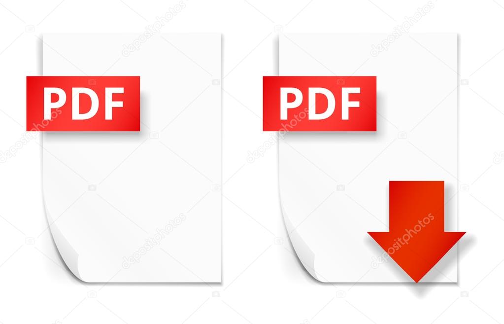 PDF paper sheet  icons