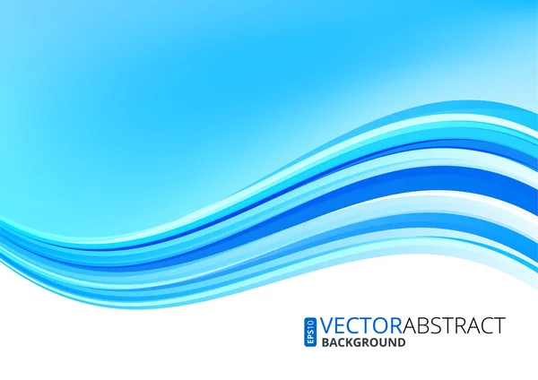 Blauwe oceaan achtergrond — Stockvector