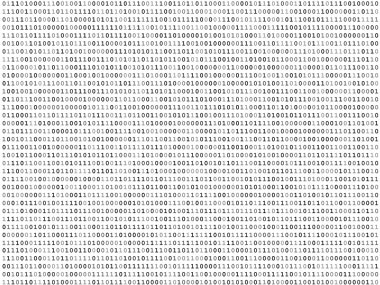 Sheet of binary codes clipart