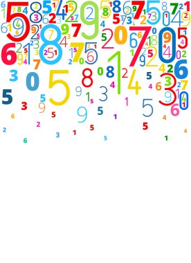 vektör arka plan numaraları