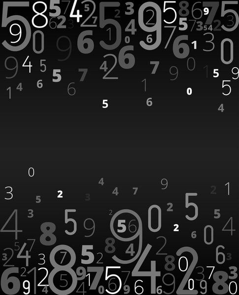 Vector background from numbers