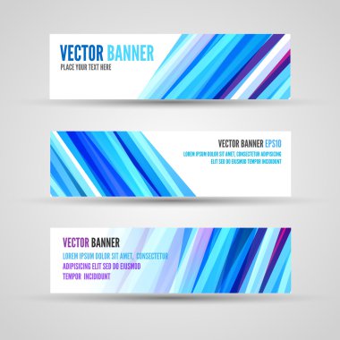 vektörel banner mavi okyanus