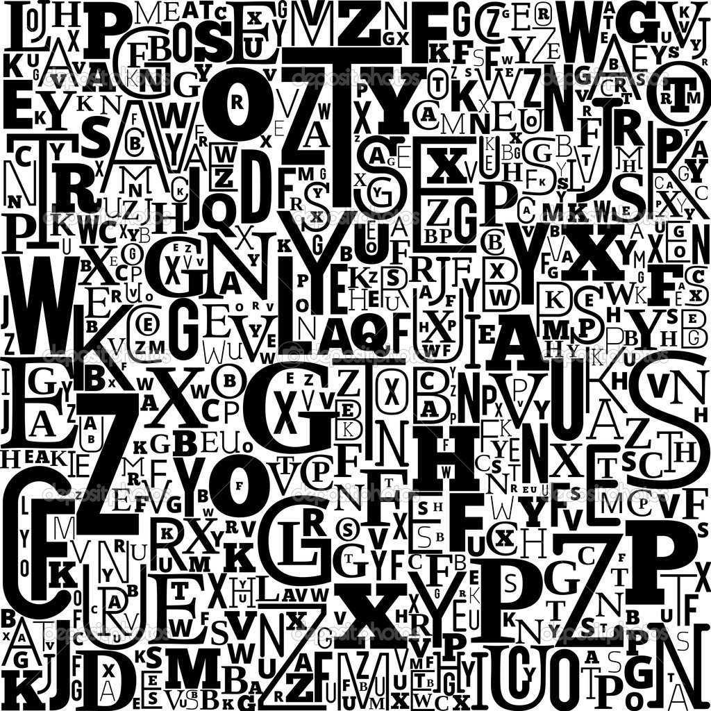Vector Alphabet Background