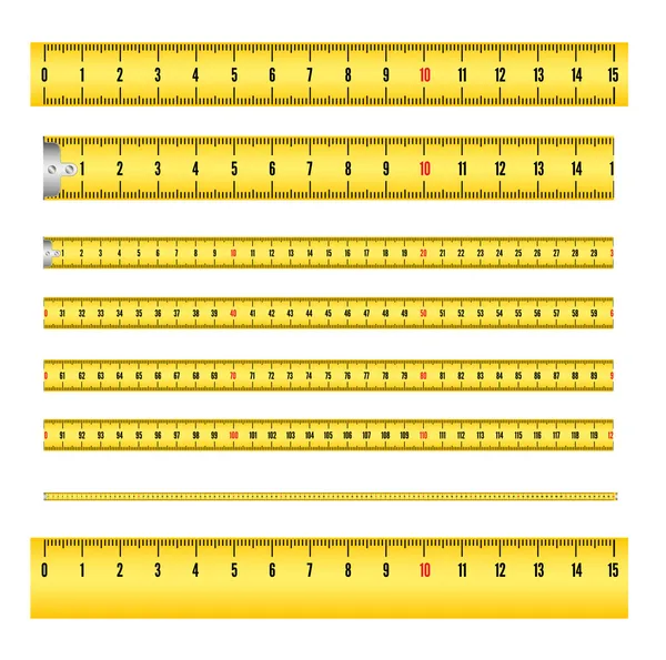 测量工具轮盘赌的磁带 — 图库矢量图片