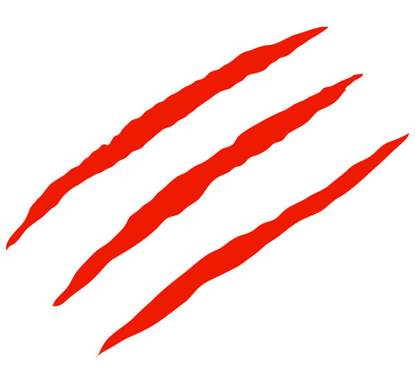 Claw scratches vector