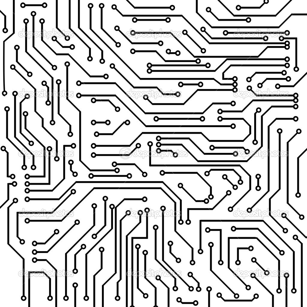 stock illustration circuit board vector background