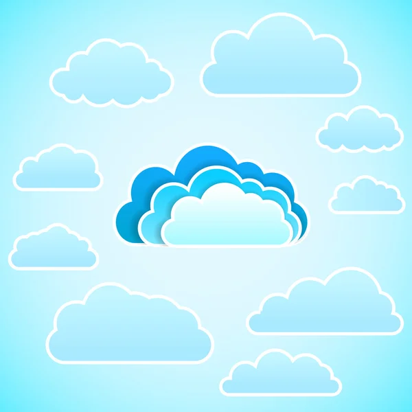 Cloud  icon. Vector illustration — Stock Vector