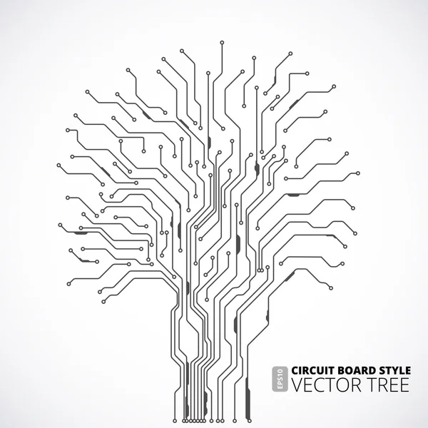 Circuit bord boom achtergrond — Stockvector