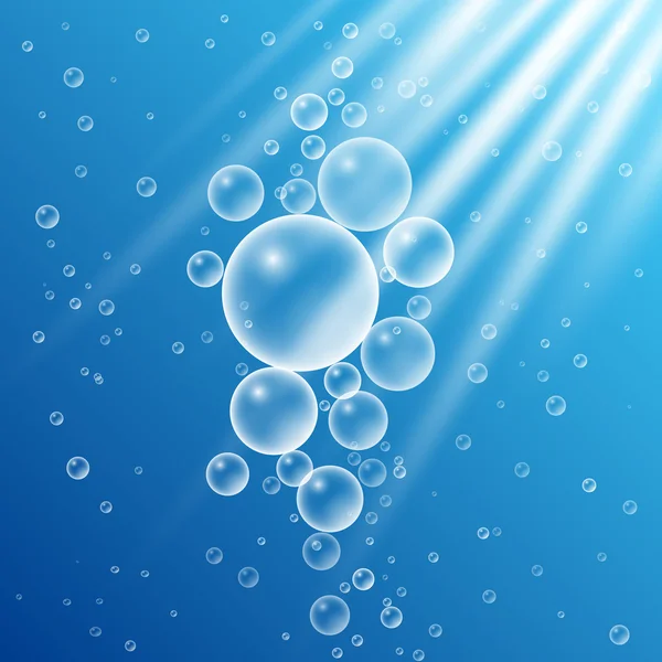 Burbujas marinas, vector — Vector de stock