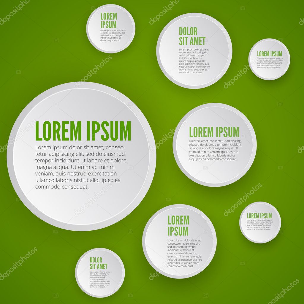 Infographic design on green background
