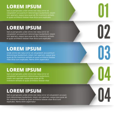 Yeşil ve koyu modern tasarım şablonu