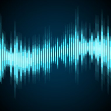 Dijital ekolayzer. vektör çizim