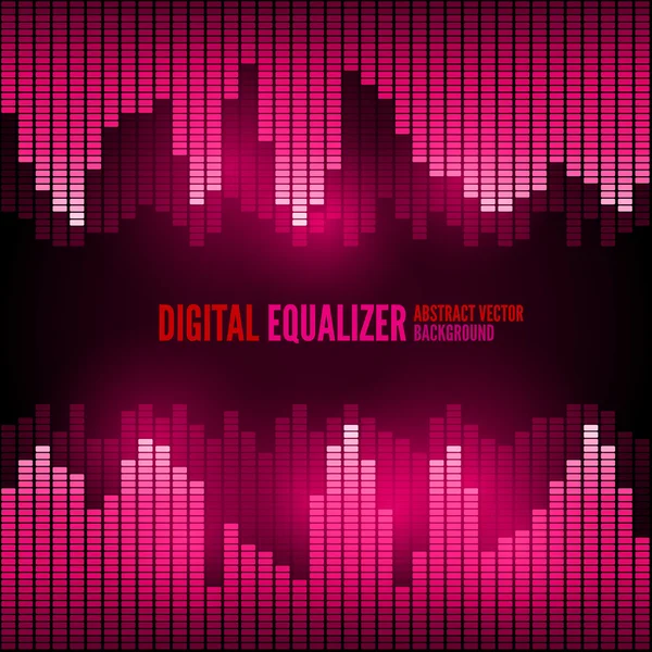 Equalizer on abstract technology background — Stock Vector