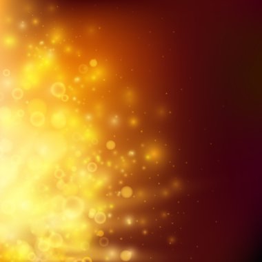 soyut yangın bokeh. vektör arka plan