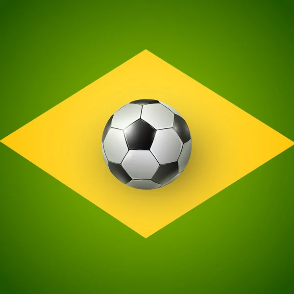 Ballon de football du Brésil 2014 — Image vectorielle