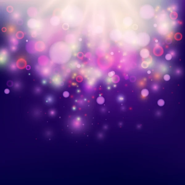 Purple Abstract Backdrop Bokeh Background — Stock Vector
