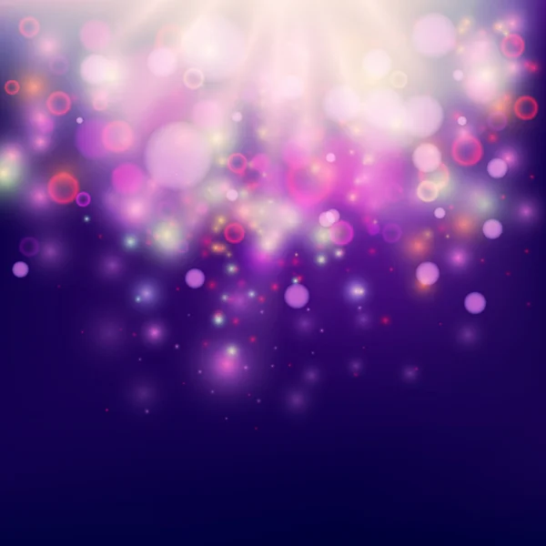 Fundo Bokeh abstrato roxo — Vetor de Stock