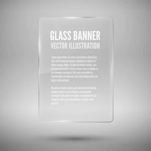 Estrutura de vidro. Ilustração vetorial . — Vetor de Stock