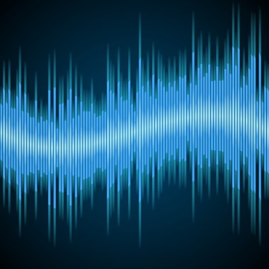 Dijital ekolayzer. vektör çizim