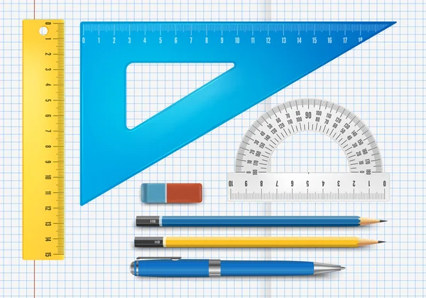 Education supply illustration — Stock Vector