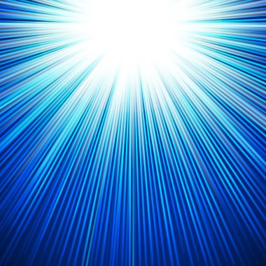 Kış Güneşi parlak serin mavi renkli