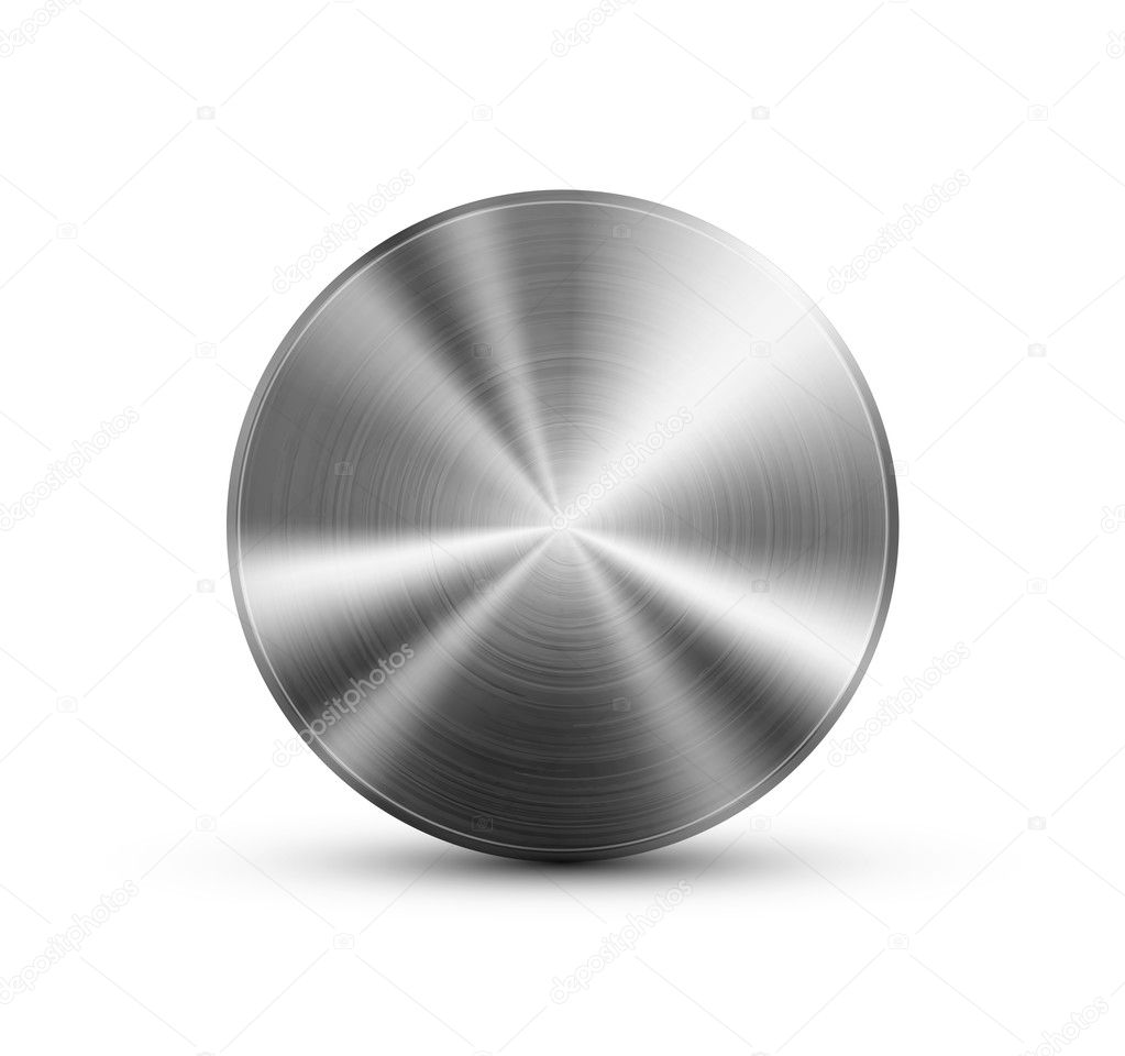Circle button metal