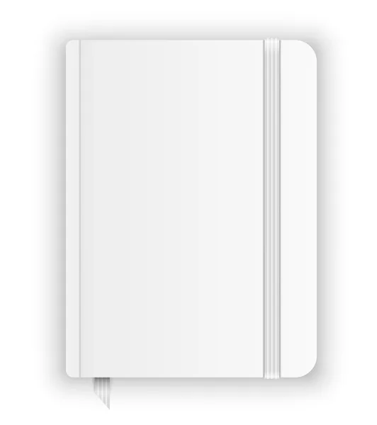 Moleskine blanche — Image vectorielle