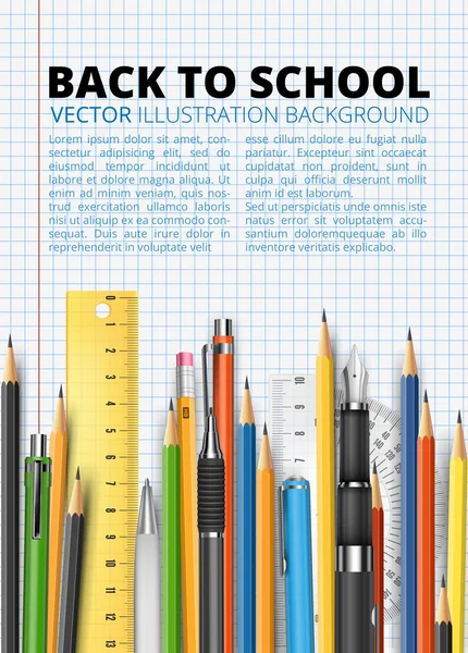 Massa potloden — Stockvector