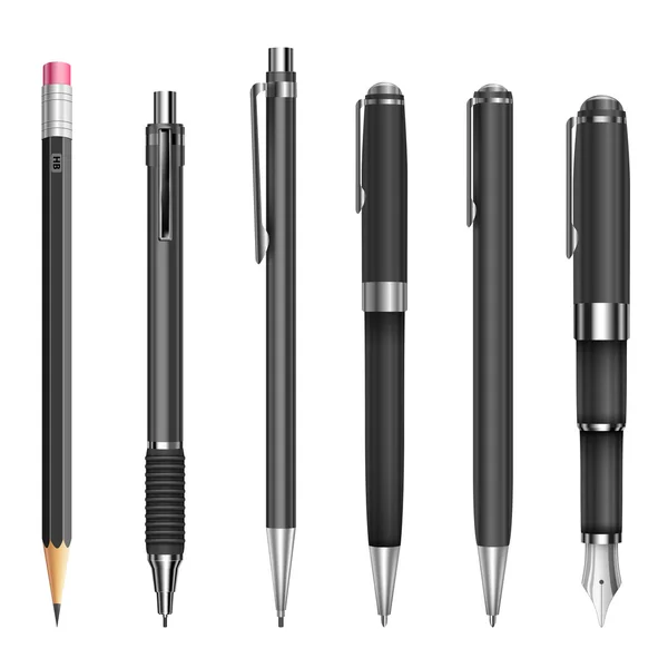 Pennen en potloden — Stockvector