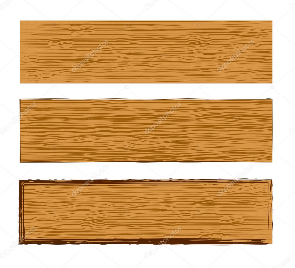 Vector wood planks