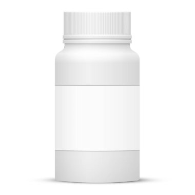 beyaz plastik şişe